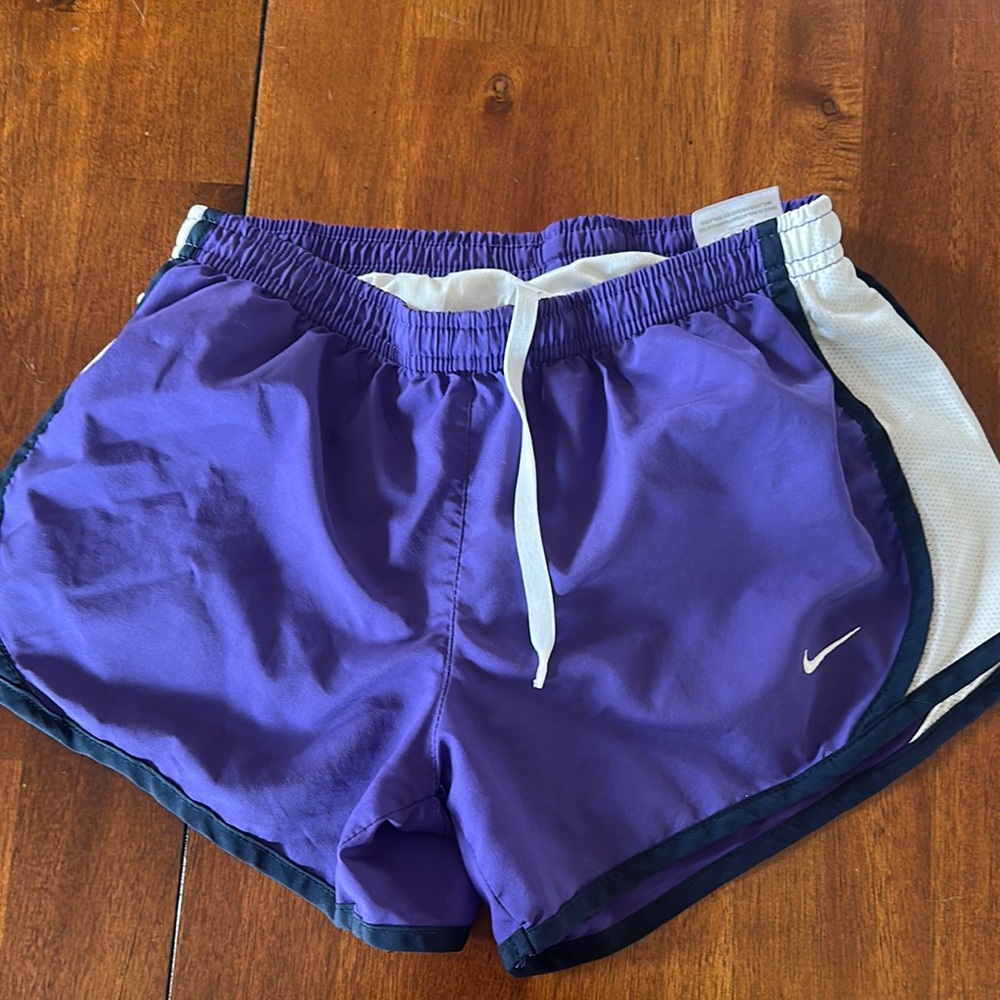 Nike Purple Athletic Shorts with Elastic Waistband